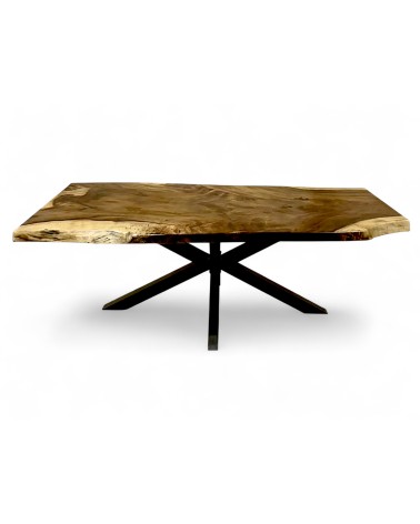 Table à dîner en bois de Suar massif 209 cm - modèle Constellation