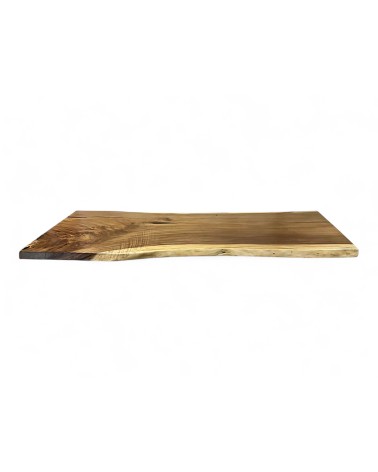Table en bois de Suar et résine noire 204 cm - modèle Comore