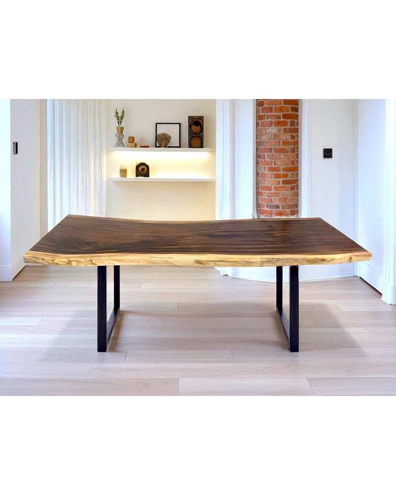 Table à dîner en bois de Suar massif 203,5 cm - modèle Mahé