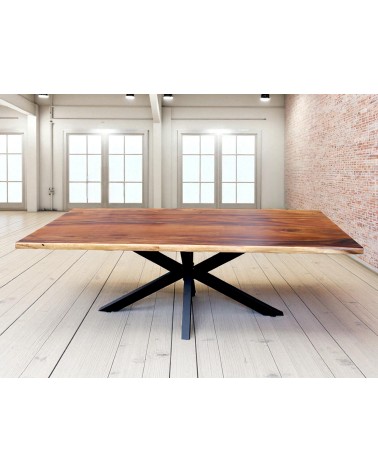Table bois de Suar massif 230 cm - modèle Cosmos