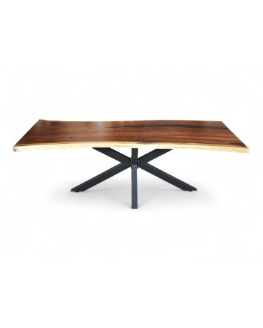 Authentischer Suar Holz Esstisch 227 cm - Modell Asteroid