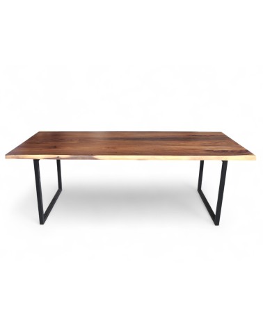 Tisch aus massivem Suar Holz 230 cm mit U-Füsse - Modell Galaxite