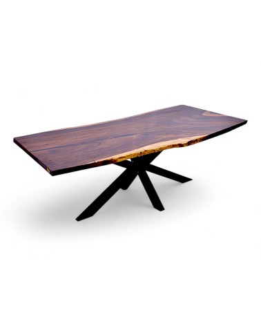 Massiv Holztisch 218 cm - Modell Oeil de Tigre