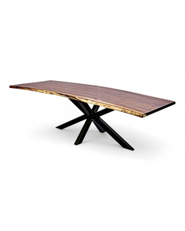 Table à dîner en bois exotique de Suar massif 235 cm - modèle Timor