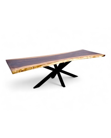 Table Bois massif de Suar 254 cm - modèle Malawi