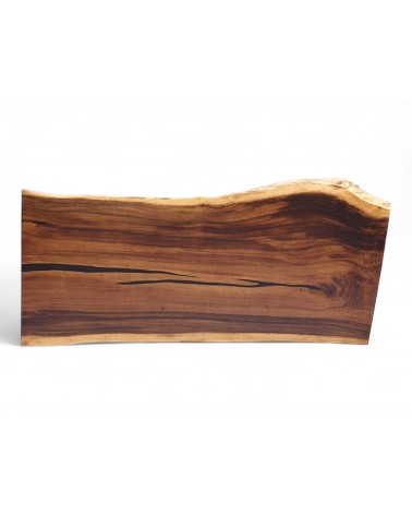 Table bois de Suar et pied métal 208 cm - modèle Halloula