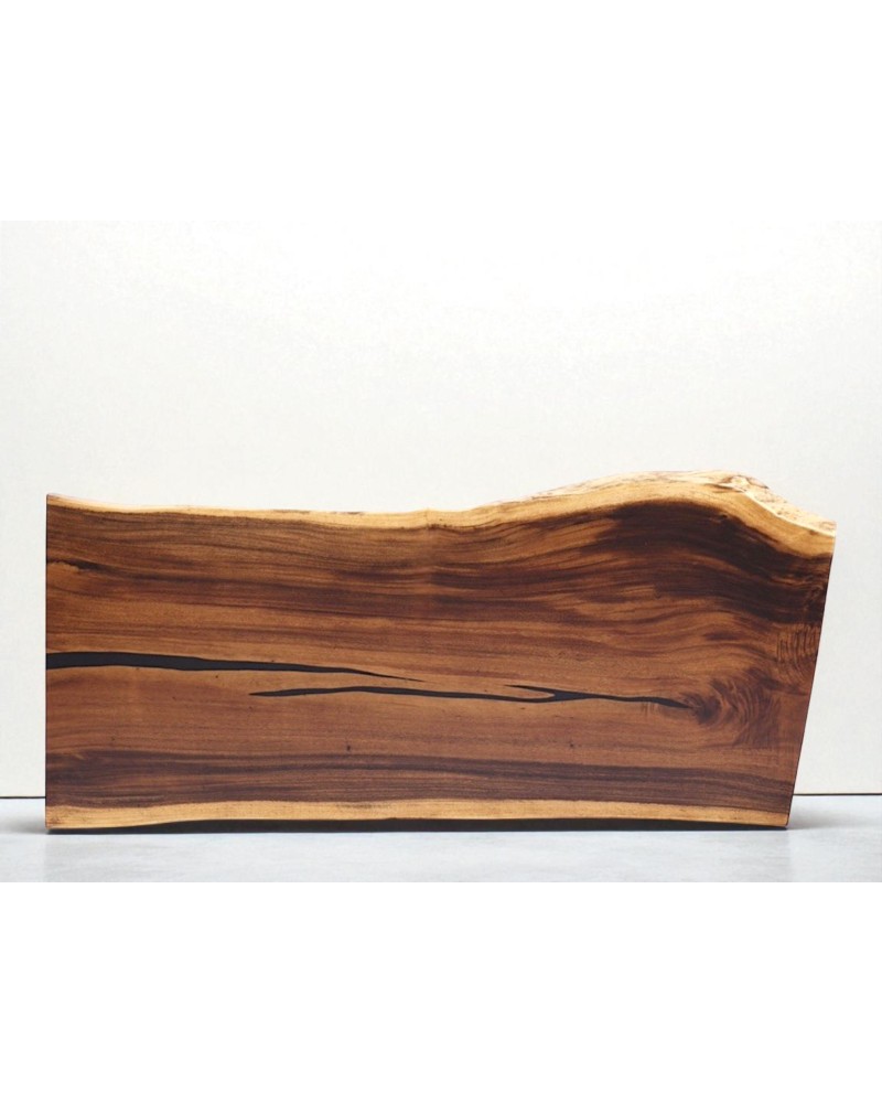 Table bois de Suar et pied métal 208 cm - modèle Halloula