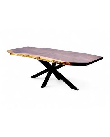 Table forme déstructurée bois de Suar 234 cm - modèle Baringo
