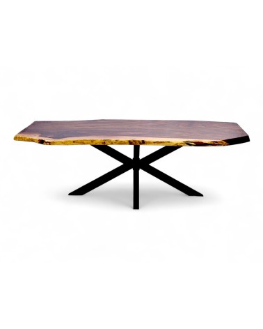 Table forme déstructurée bois de Suar 234 cm - modèle Baringo