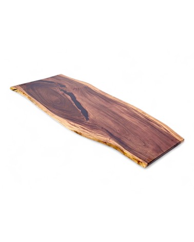 Table à dîner en bois de Suar massif et résine 218 cm - modèle Ischia
