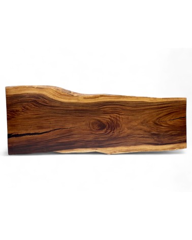 Table en bois et incursion de résine fumée 254 cm - modèle Mers du Sud