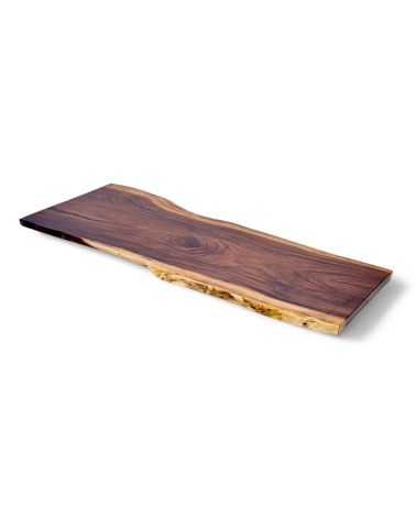 Table en bois et incursion de résine fumée 254 cm - modèle Mers du Sud