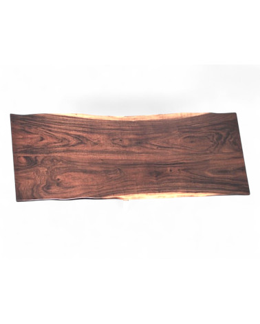 Table bois brut naturel Suar 230 cm - modèle Alexandrite