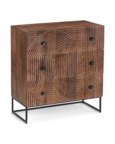 Design-Kommode aus Holz von Cazadeco – Schrägansicht