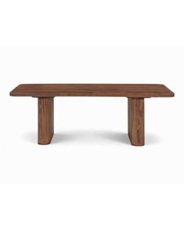 Table basse de la collection Armaan en bois massif de manguier – vue de face