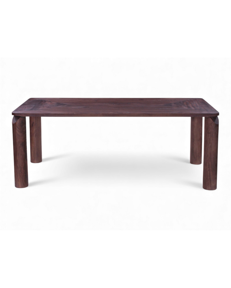 Table Varun en bois massif de manguier au design épuré et contemporain