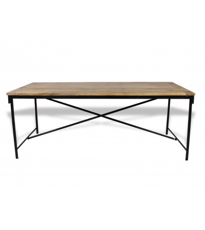 Table à manger industrielle 200 cm 