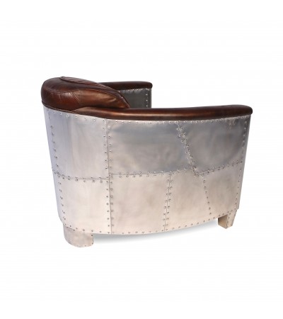 Chesterfield Ledersofa 3 sitze + 2 Aviator braun ledersessel Sessel                     