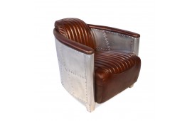 Chesterfield Ledersofa 3 sitze + 2 Aviator braun ledersessel Sessel                     