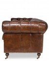 Vintage-Leder Chesterfield Sofa 3 Sitze