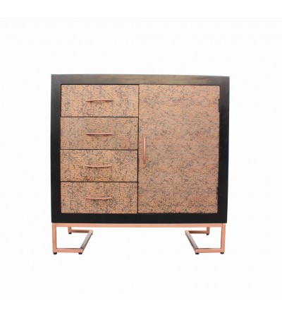 Kommode aus Holz und Metall im Vintage Stil "Jaïpur"