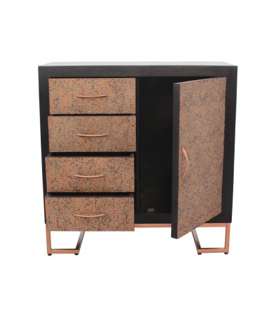 Kommode aus Holz und Metall im Vintage Stil "Jaïpur"