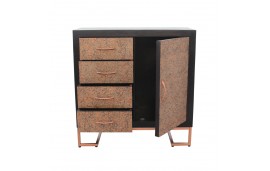 Kommode aus Holz und Metall im Vintage Stil "Jaïpur"