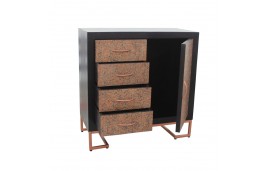 Kommode aus Holz und Metall im Vintage Stil "Jaïpur"