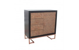 Kommode aus Holz und Metall im Vintage Stil "Jaïpur"