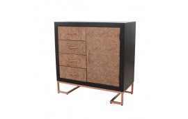 Kommode aus Holz und Metall im Vintage Stil "Jaïpur"