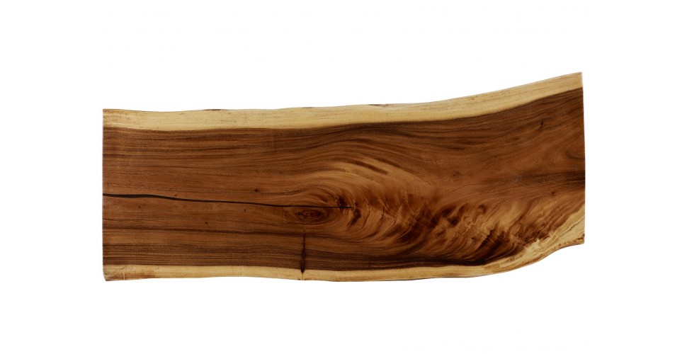 Grande table basse en bois naturel 186 cm "Comète"