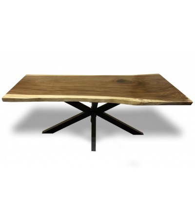 Table en bois massif exotique de Suar 210 cm "Opaline"