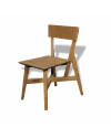 2 x "Sumba" Stühle aus recyceltem Teakholz, quadratische Form