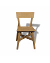 2 x "Sumba" Stühle aus recyceltem Teakholz, quadratische Form