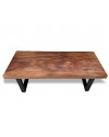 Table basse en bois précieux, 140 cm "Tiramisu"