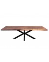 grande table en bois massif de suar 260 cm "Lanzarotte"