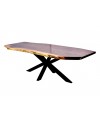 Table forme destructuree bois de Suar 234 cm "Baringo"