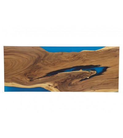 Esstisch Suar Holz und Harz 250 cm "Blue River"