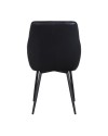 4 x chaises cuir noir Bycast style vintage "Nottingham"