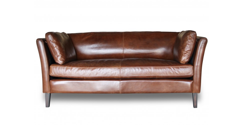 Canape en cuir marron tres cosy "Marty"