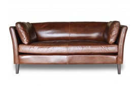 Canape en cuir marron tres cosy "Marty"