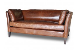 Canape en cuir marron tres cosy "Marty"