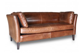 Canape en cuir marron tres cosy "Marty"