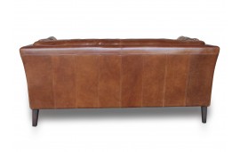 Canape en cuir marron tres cosy "Marty"