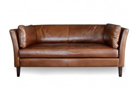 Canape en cuir marron tres cosy "Marty"