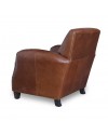 Brauner Ledersessel im Retro-Stil "Vito"