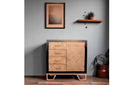 Kommode aus Holz und Metall im Vintage Stil "Jaïpur"