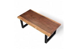 Table basse en bois de Suar massif "Gaya", 120 cm