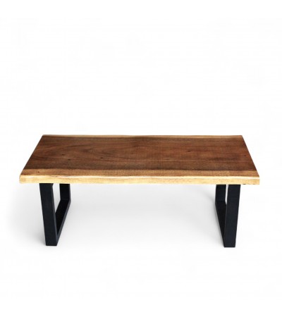 Table basse en bois de Suar massif "Gaya", 120 cm