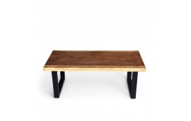 Table basse en bois de Suar massif "Gaya", 120 cm